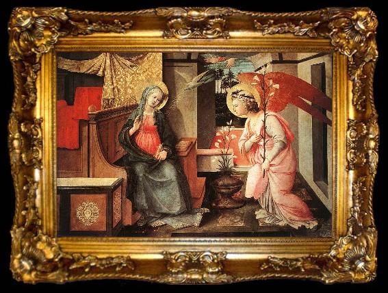 framed  Fra Filippo Lippi Annunciation  fffff, ta009-2